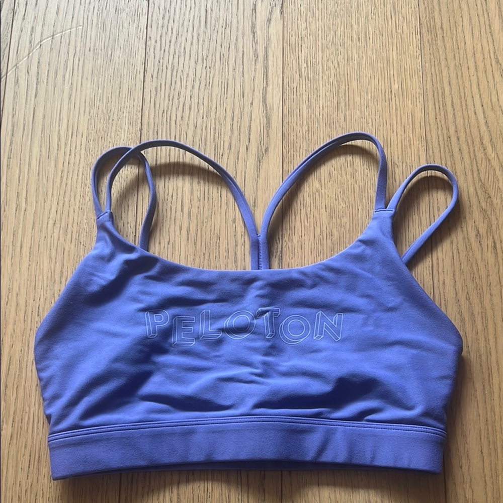 Peloton Purple Sports Bra with Adjustable Straps